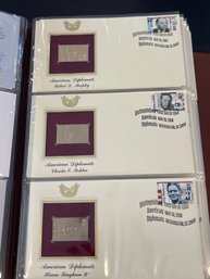 Golden Replicas Of United States Stamps 22kt Gold - Lot Of 6