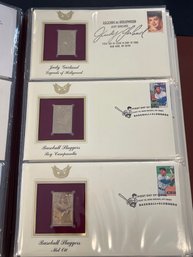 Golden Replicas Of United States Stamps 22kt Gold - Lot Of 6