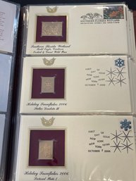 Golden Replicas Of United States Stamps 22kt Gold - Lot Of 6