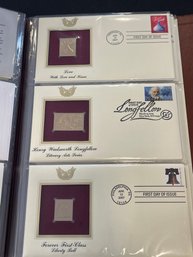 Golden Replicas Of United States Stamps 22kt Gold - Lot Of 6