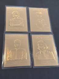 Star Trek Gold Card  Lot Of 4