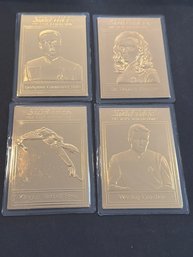 Star Trek Gold Card  Lot Of 4