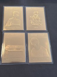 Star Trek Gold Card  Lot Of 4
