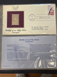 Golden Replicas Of United States Stamps 22kt Gold - Lot Of 6