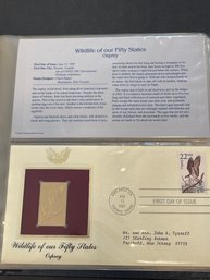 Golden Replicas Of United States Stamps 22kt Gold - Lot Of 6