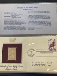 Golden Replicas Of United States Stamps 22kt Gold - Lot Of 3