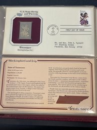 Golden Replicas Of United States Stamps 22kt Gold - Lot Of 5