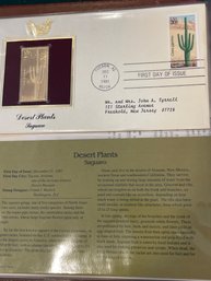 Golden Replicas Of United States Stamps 22kt Gold - Lot Of 5