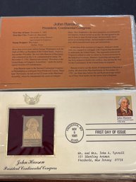 Golden Replicas Of United States Stamps 22kt Gold - Lot Of 6