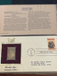 Golden Replicas Of United States Stamps 22kt Gold - Lot Of 6