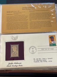 Golden Replicas Of United States Stamps 22kt Gold - Lot Of 6