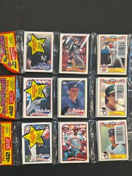 1989 Topps Baseball Rack Pack Lot Of 3