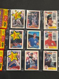 1989 Topps Baseball Rack Pack Lot Of 3