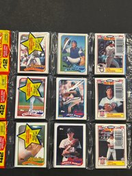 1989 Topps Baseball Rack Pack Lot Of 3