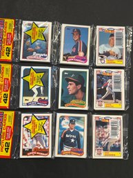 1989 Topps Baseball Rack Pack Lot Of 3
