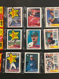 1989 Topps Baseball Rack Pack Lot Of 3