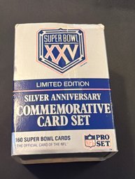 1990 Pro Set Silver Anniversary Super Bowl XXV Collector's Edition Set Complete