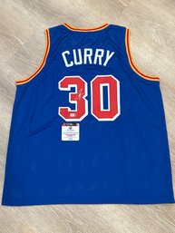 Steph Curry Autograghed Jersey  With COA!