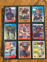 Lot Of (18) Assorted 1980s NY Mets Baseball Cards