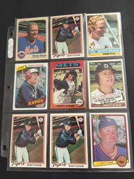 Rusty Staub Baseball Card Lot Of 11