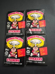 1986 Topps Garbage Pail Kids Original 4th Series Sealed Wax Packs Lot Of 4