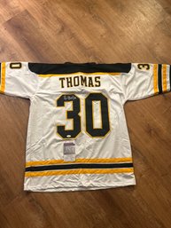 Tim Thomas Autographed Jersey With JSA COA!
