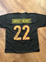 Jacory Crowley-Merritt Autograghed Jersey  With COA!