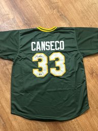Jose Canseco Autograghed Jersey  With COA!