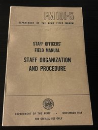 Vintage 1954 Army Manual
