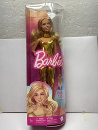 Barbie 65th Anniversary Doll Gold Outfit Blonde Hair Mattel New In Box