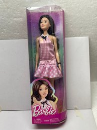 Barbie Fashionistas Doll 224 65th Anniversary Black Hair Pink Gingham Dress NIB