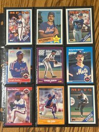 Lot Of (18) Assorted 1980s NY Mets Baseball Cards