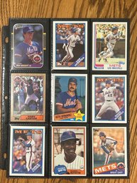 Lot Of (18) Assorted 1980s NY Mets Baseball Cards