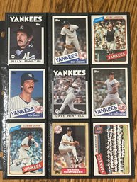Lot Of (18) 1980s New York Yankees Baseball Cards