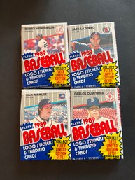 1989 Fleer Baseball Cello Pack Lot Of 4