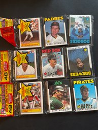 1986 Topps Baseball Rack Pack Lot Of 3