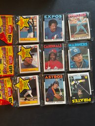 1986 Topps Baseball Rack Pack Lot Of 3