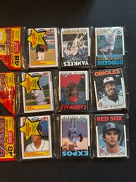 1986 Topps Baseball Rack Pack Lot Of 3