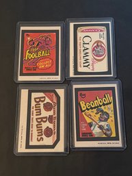 1973 Wacky Packages Card Lot Of 4