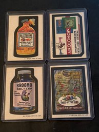 1973 Wacky Packages Card Lot Of 4