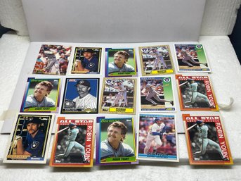 Assorted Robin Yount Dealer Lot Of 15 Cards