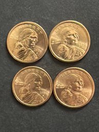 2000 P Sacagawea Dollar Coin Lot Of 4. BU