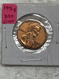BU 1996 D LINCOLN CENT DDO VARIETY