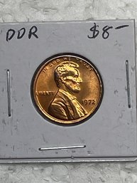 BU 1972 LINCOLN CENT DDR VARIETY