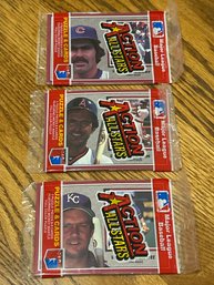 1983 Donruss Action All Stars Lot Of (3) Unopened Packs.