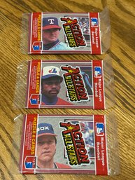 1983 Donruss Action All Stars Lot Of (3) Unopened Packs.