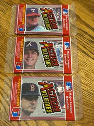 1983 Donruss Action All Stars Lot Of (3) Unopened Packs.