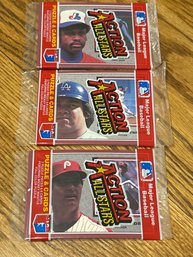 1983 Donruss Action All Stars Lot Of (3) Unopened Packs.