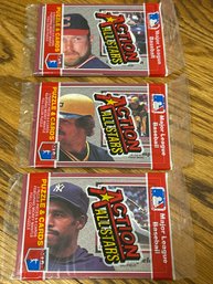 1983 Donruss Action All Stars Lot Of (3) Unopened Packs.