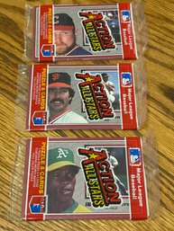 1983 Donruss Action All Stars Lot Of (3) Unopened Packs.